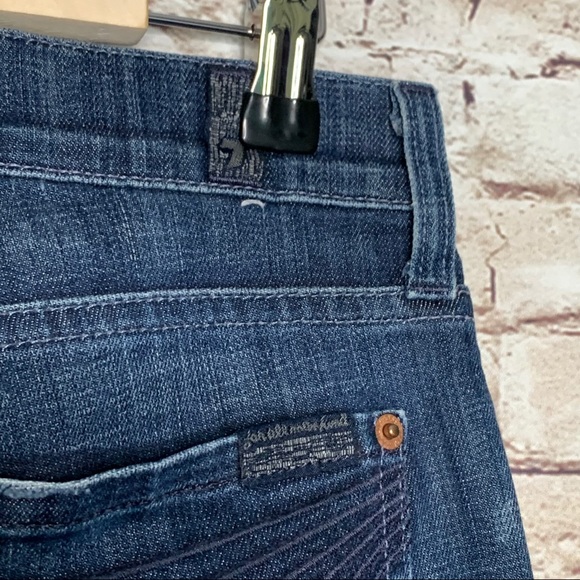 7 for All Mankind dojo jeans blue Sz 29 - Picture 5 of 7